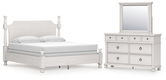 Rowlenstown California  Poster Bed, Dresser And Mirror