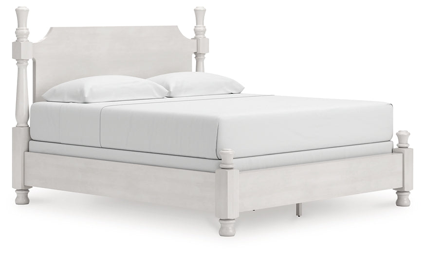 Rowlenstown  Poster Bed, Dresser And Mirror