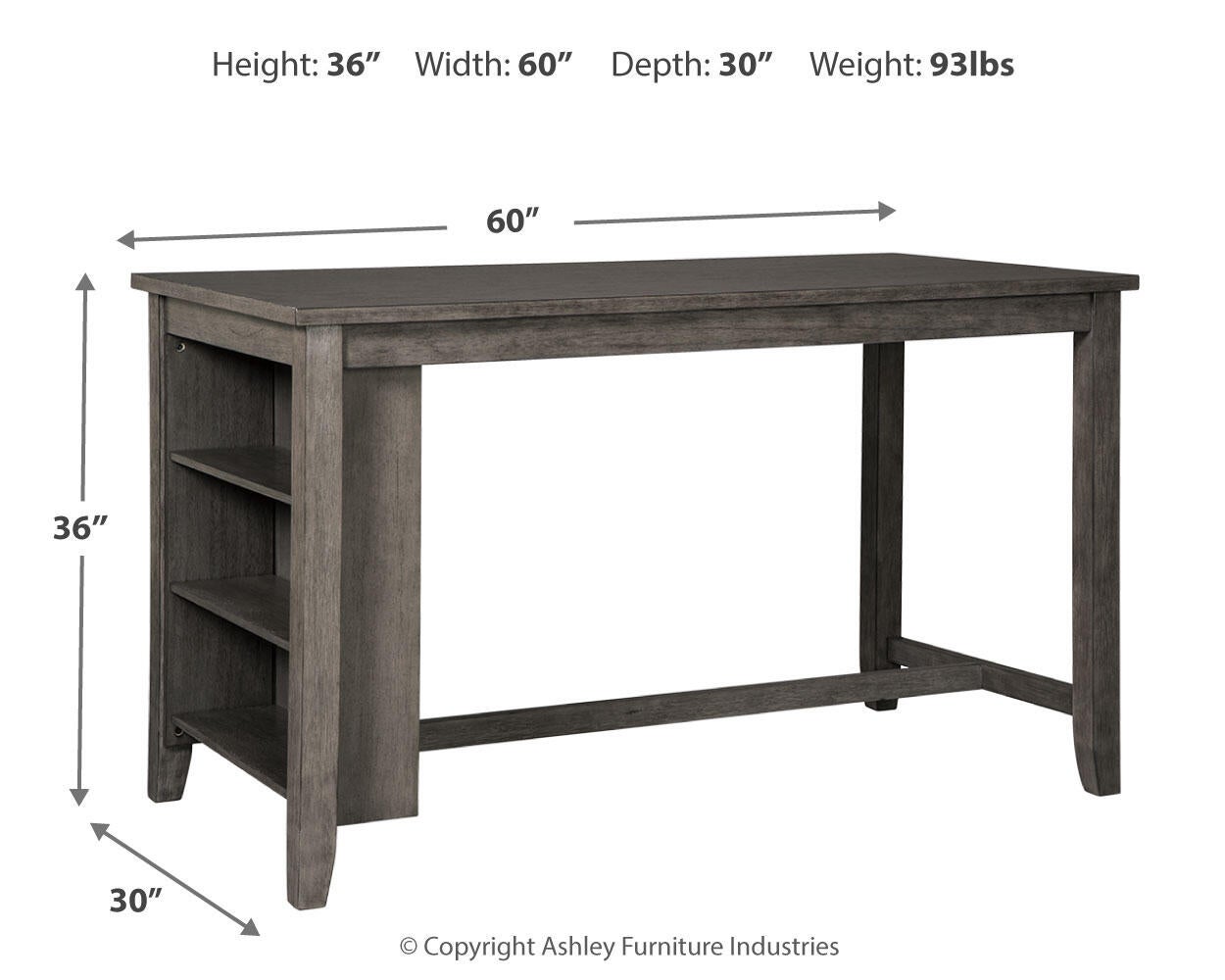 Mesa de comedor Caitbrook RECT