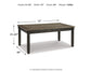 Mesa de comedor rectangular Tyler Creek