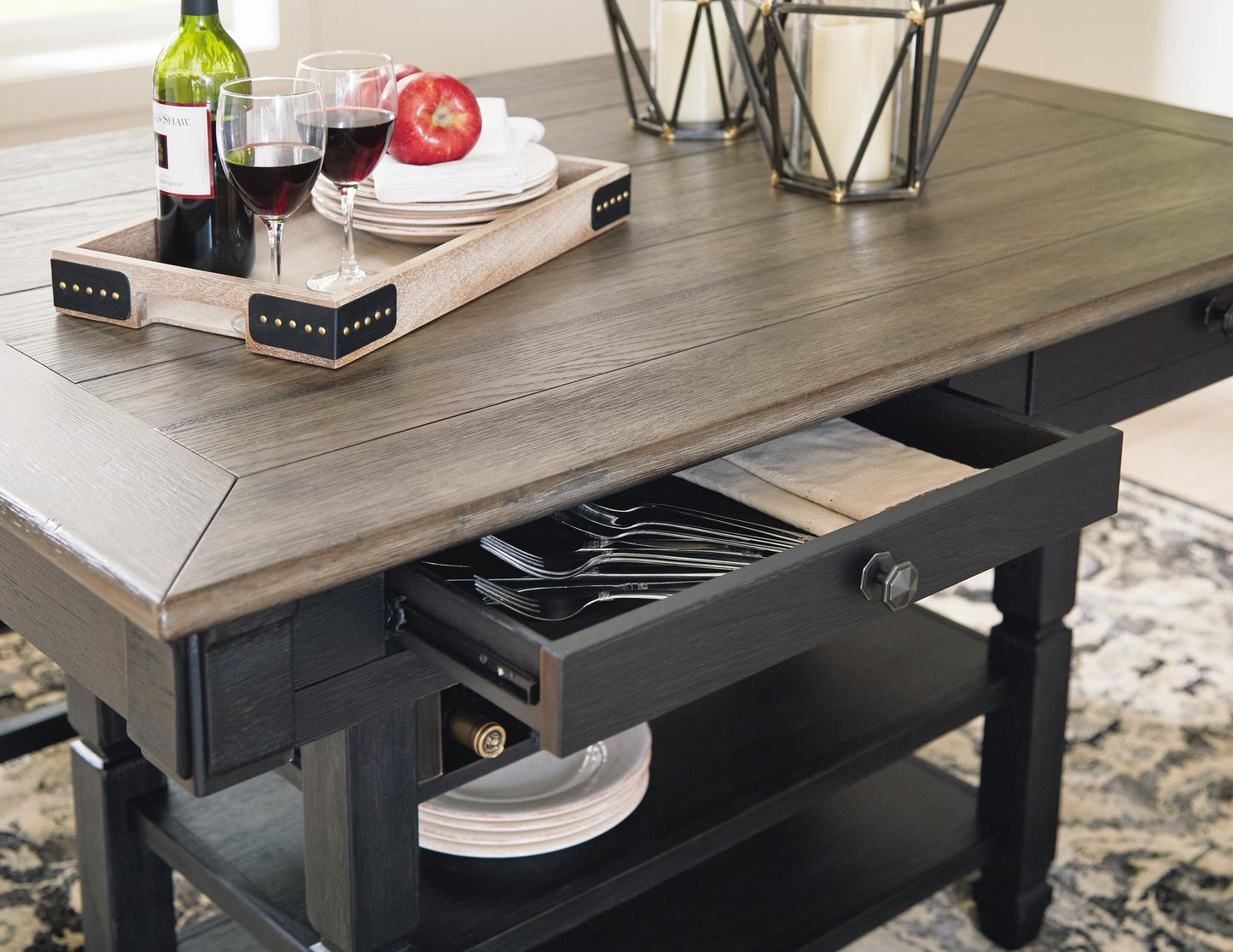 Mesa de comedor rectangular Tyler Creek