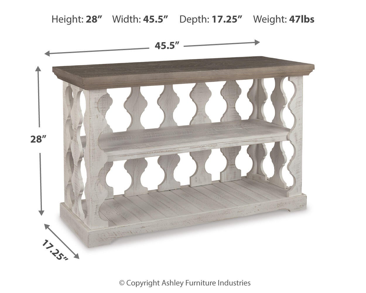 Mesa consola de sofá Havalance