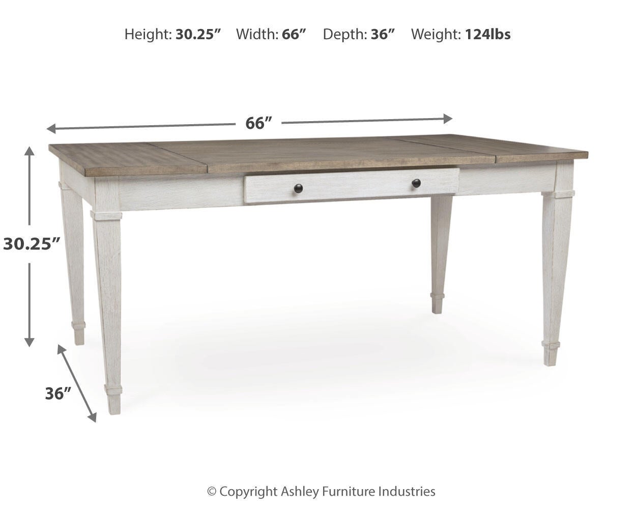 Mesa Skempton RECT DRM con almacenamiento