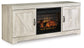 Mueble para TV Bellaby de 63" con chimenea eléctrica