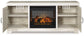 Mueble para TV Bellaby de 63" con chimenea eléctrica
