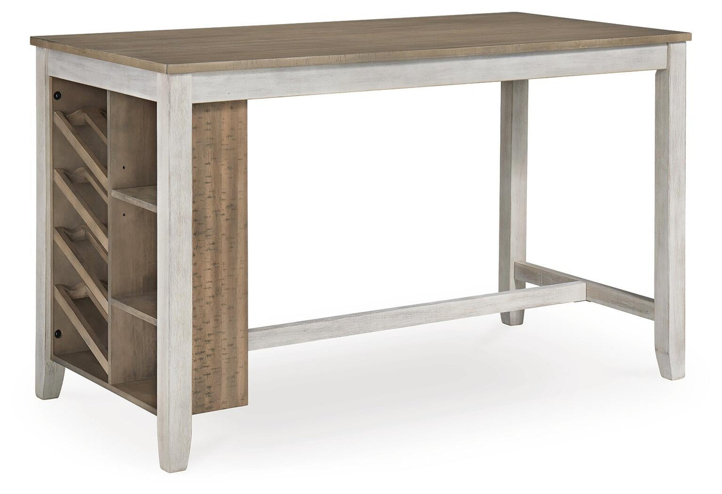 Mesa de mostrador rectangular Skempton con almacenamiento