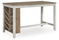 Mesa de mostrador rectangular Skempton con almacenamiento