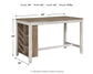 Mesa de mostrador rectangular Skempton con almacenamiento