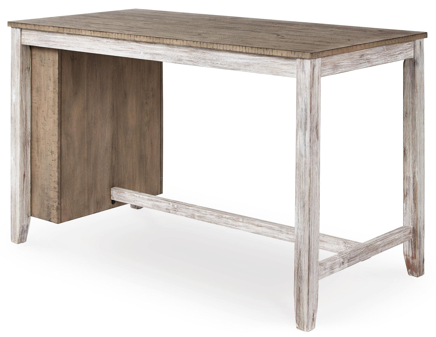 Mesa de mostrador rectangular Skempton con almacenamiento