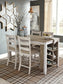 Mesa de mostrador rectangular Skempton con almacenamiento