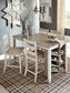 Mesa de mostrador rectangular Skempton con almacenamiento