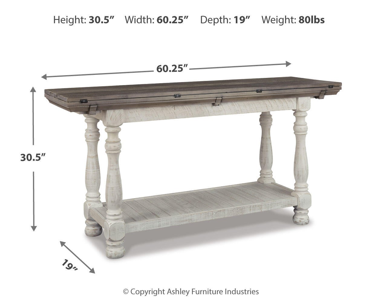 Mesa de sofá abatible Havalance