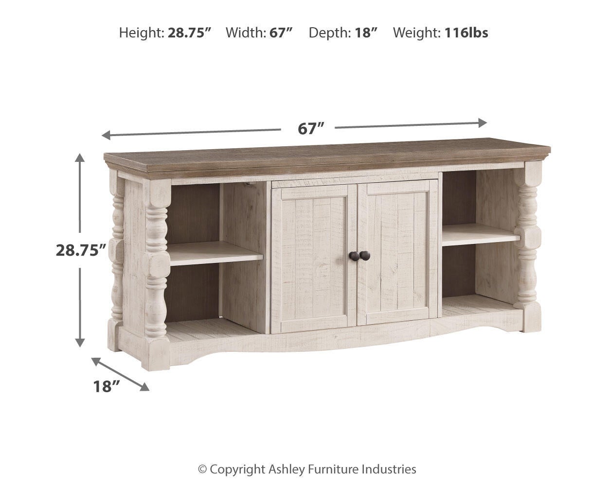 Mueble de TV extragrande Havalance