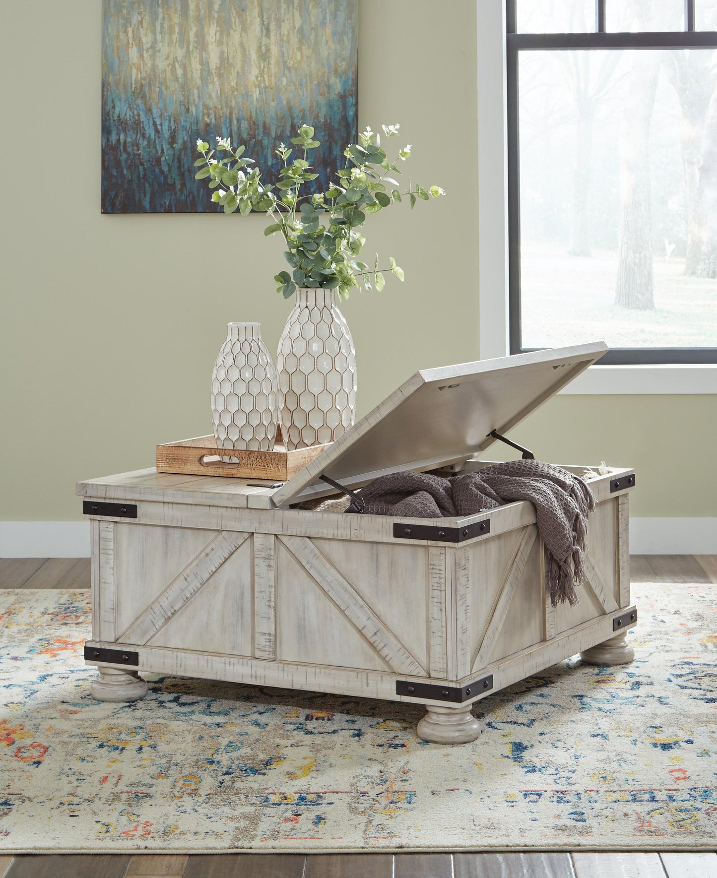 Mesa de cóctel Carynhurst con almacenamiento