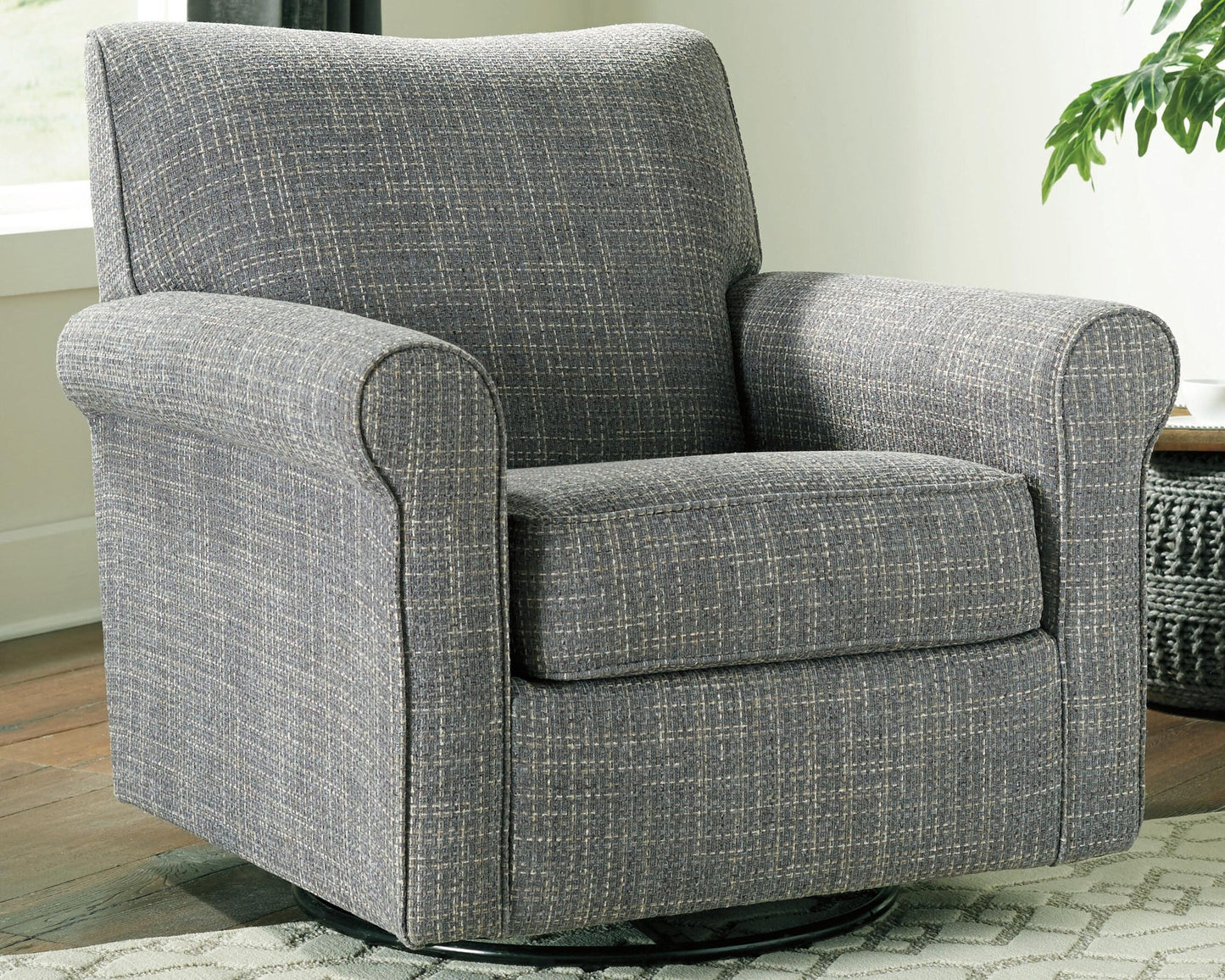 Sillón giratorio con acento deslizante Renley