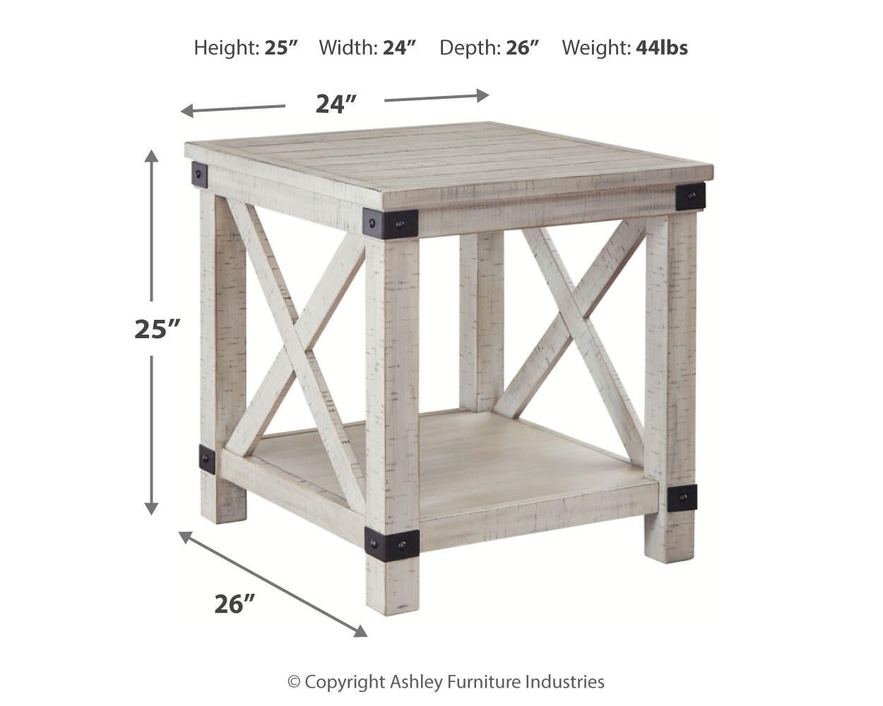 Mesa auxiliar rectangular Carynhurst