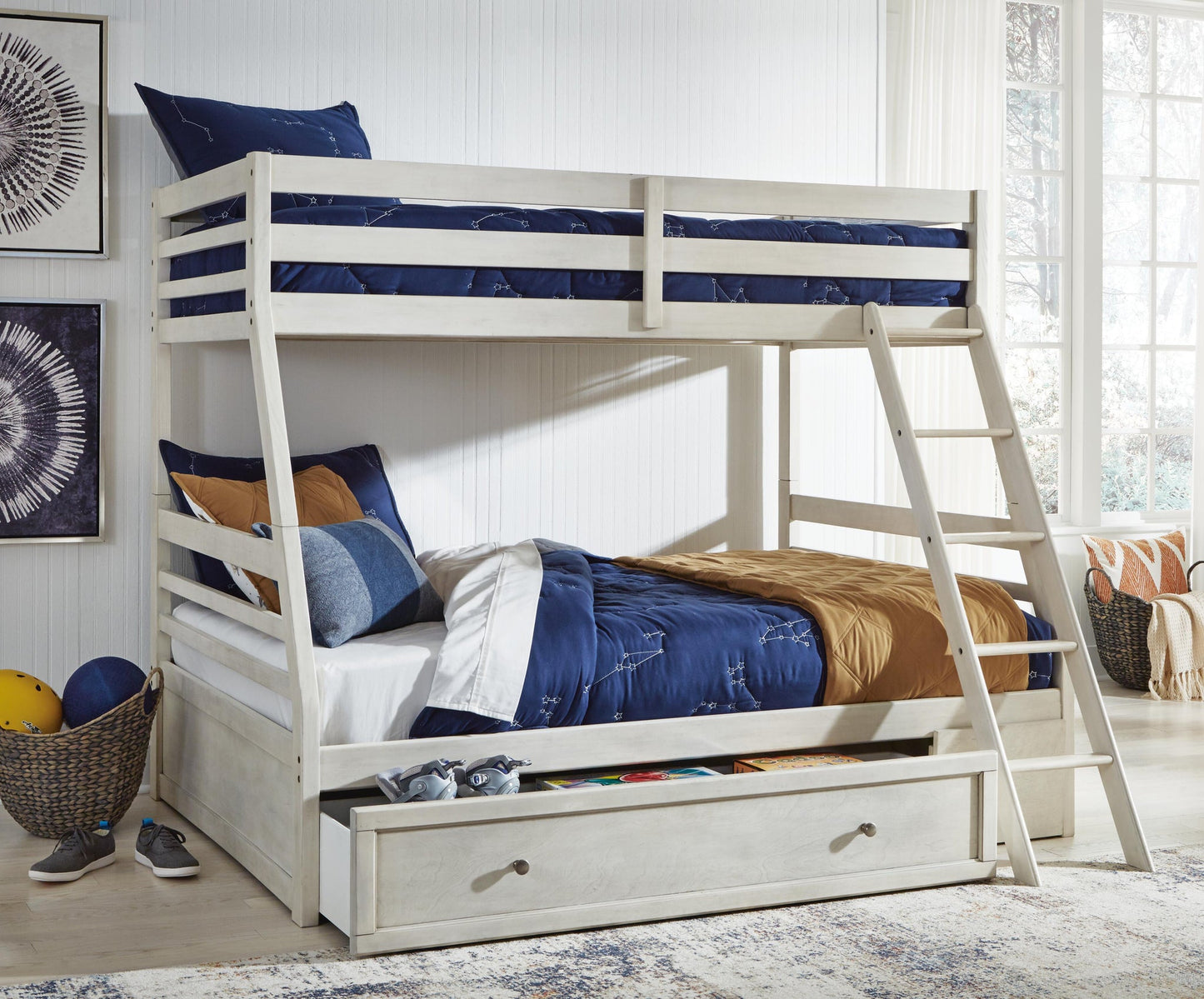 Robbinsdale  Over  Bunk Bed With Storage