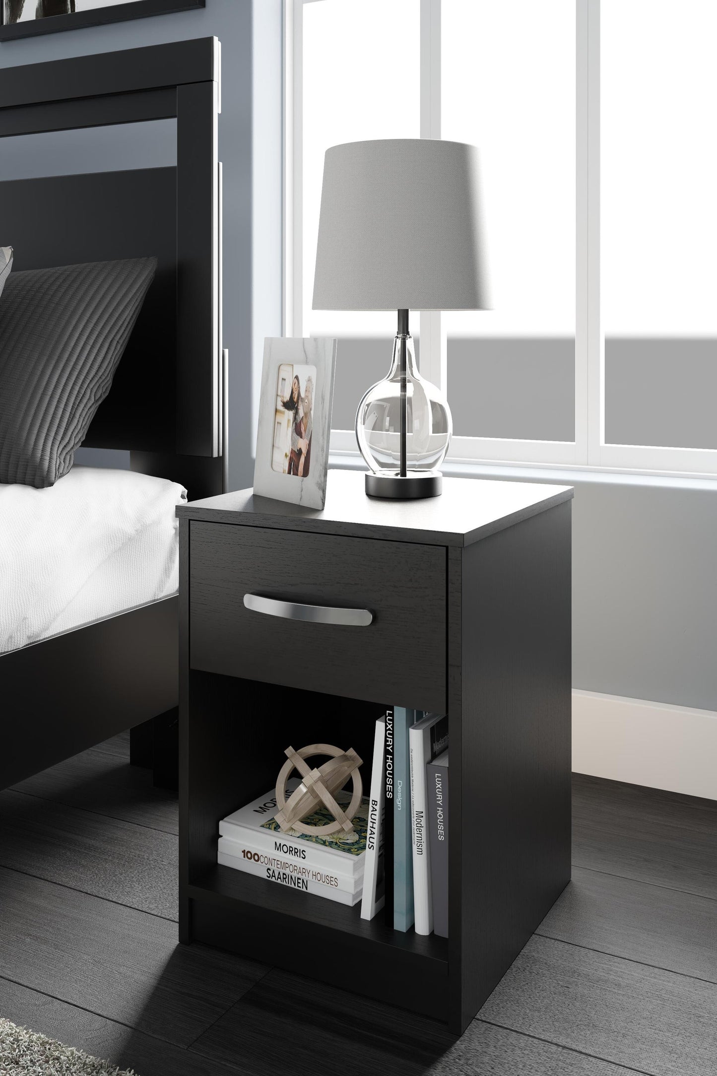 Mesita de noche de un cajón Finch