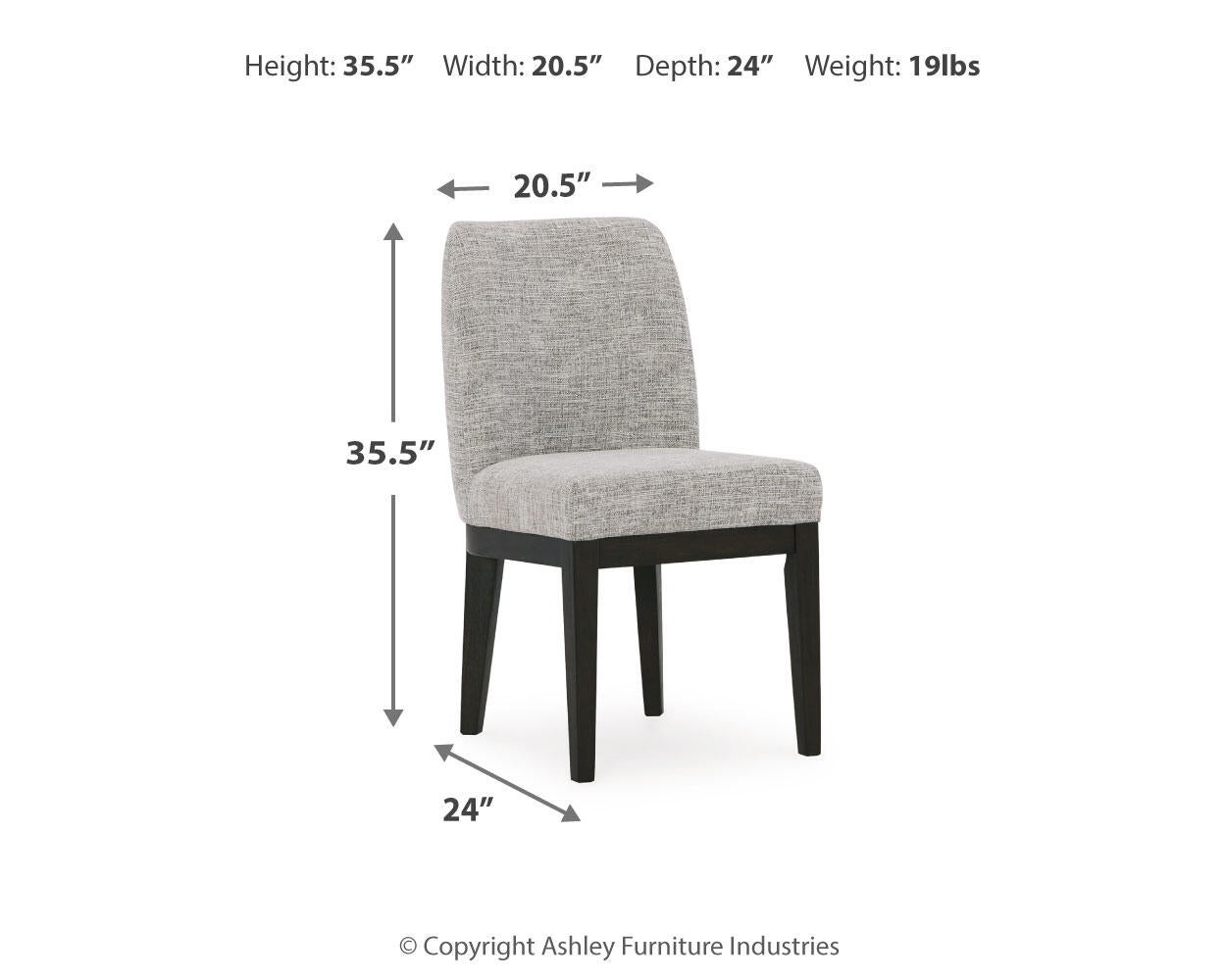 Silla auxiliar UPH de Burkhaus Dining (2 unidades)