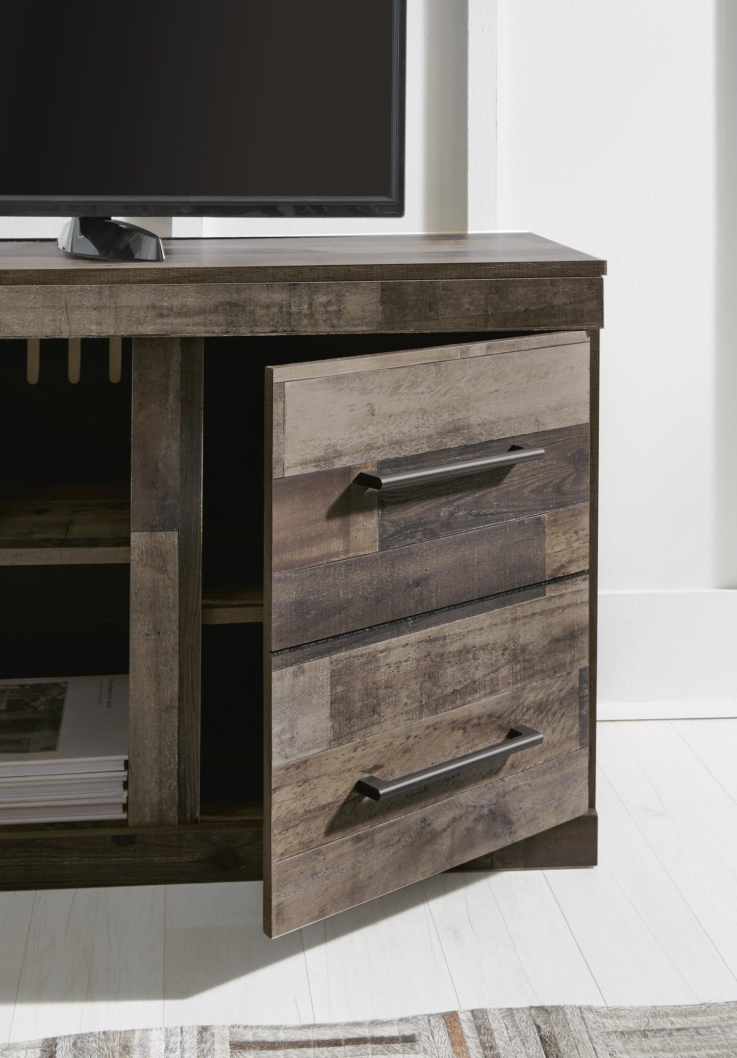 Mueble para TV LG Derekson con opción de chimenea