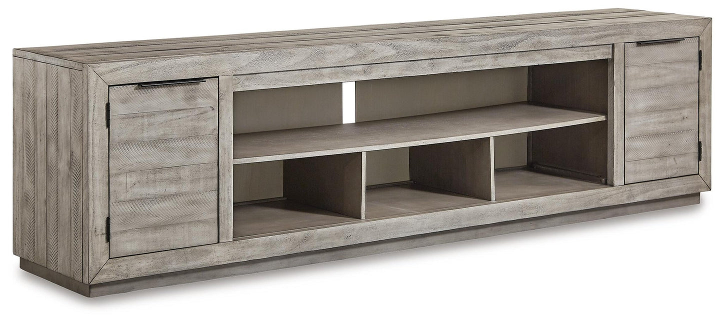 Mueble de TV Naydell XL con opción de chimenea