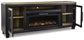 Mueble para TV Foyland de 83" con chimenea eléctrica