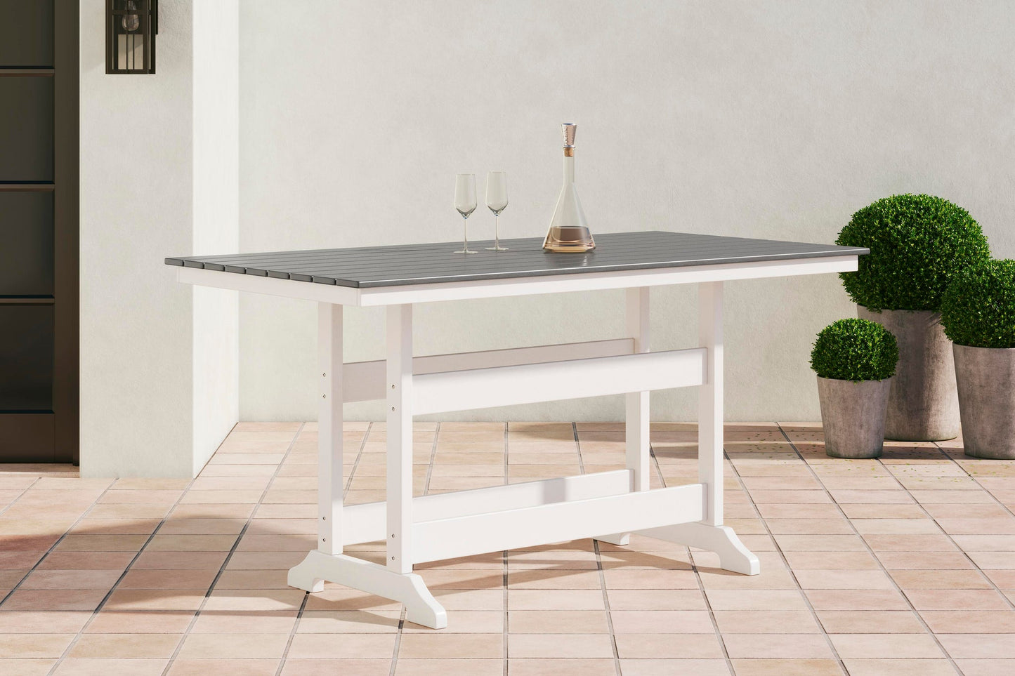 MESA DE MOSTRADOR RECTANGULAR TRANSVILLE CON OPCIÓN UMBRAL