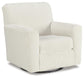 Sillón giratorio con acento deslizante Herstow