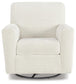 Sillón giratorio con acento deslizante Herstow