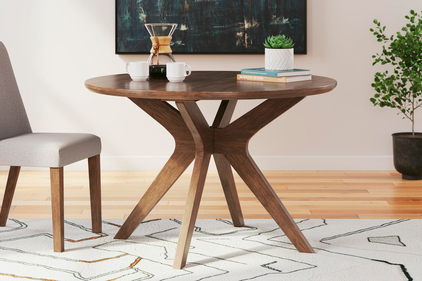 Mesa de comedor redonda Lyncott