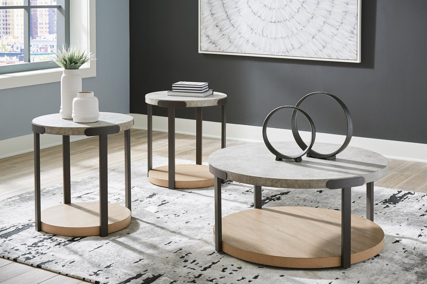 Juego de mesa auxiliar Darthurst (3 piezas)