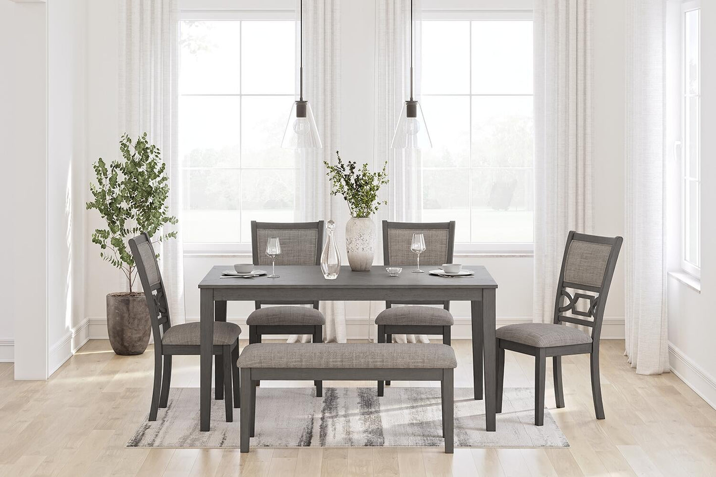 Juego de mesa de comedor Wrenning (6 piezas)