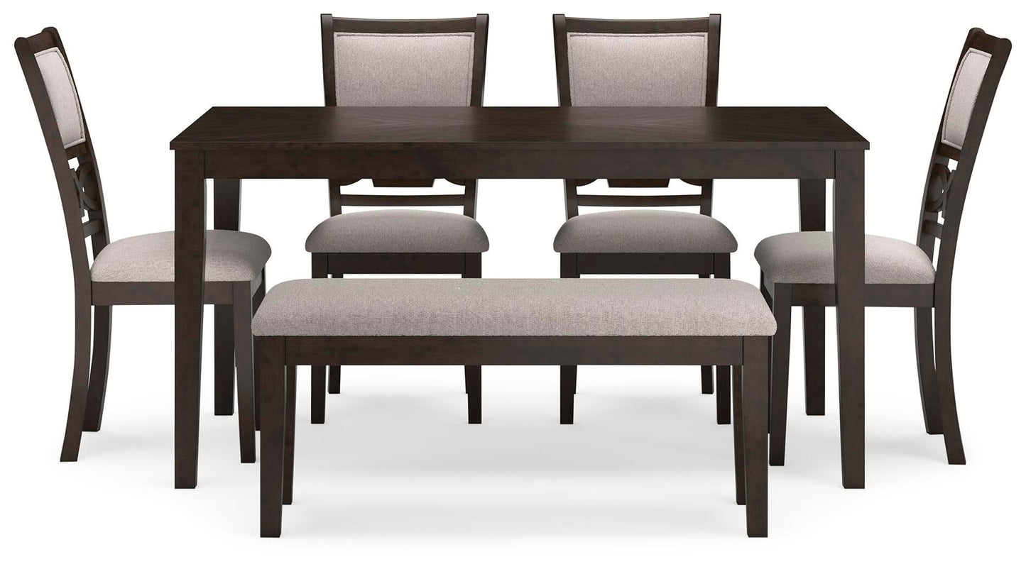 Juego de mesa de comedor Langwest (6 piezas)