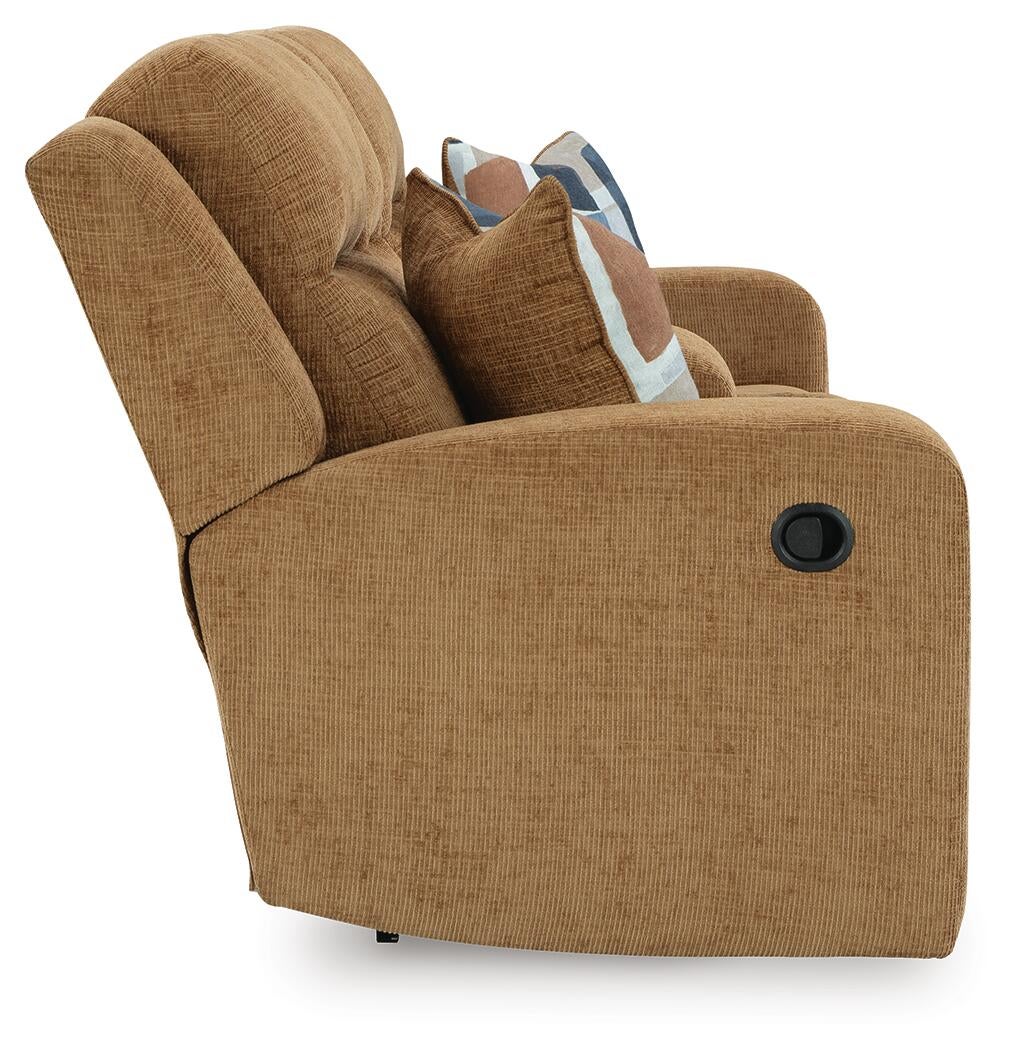 Loveseat doble recreativo Kanlow con consola