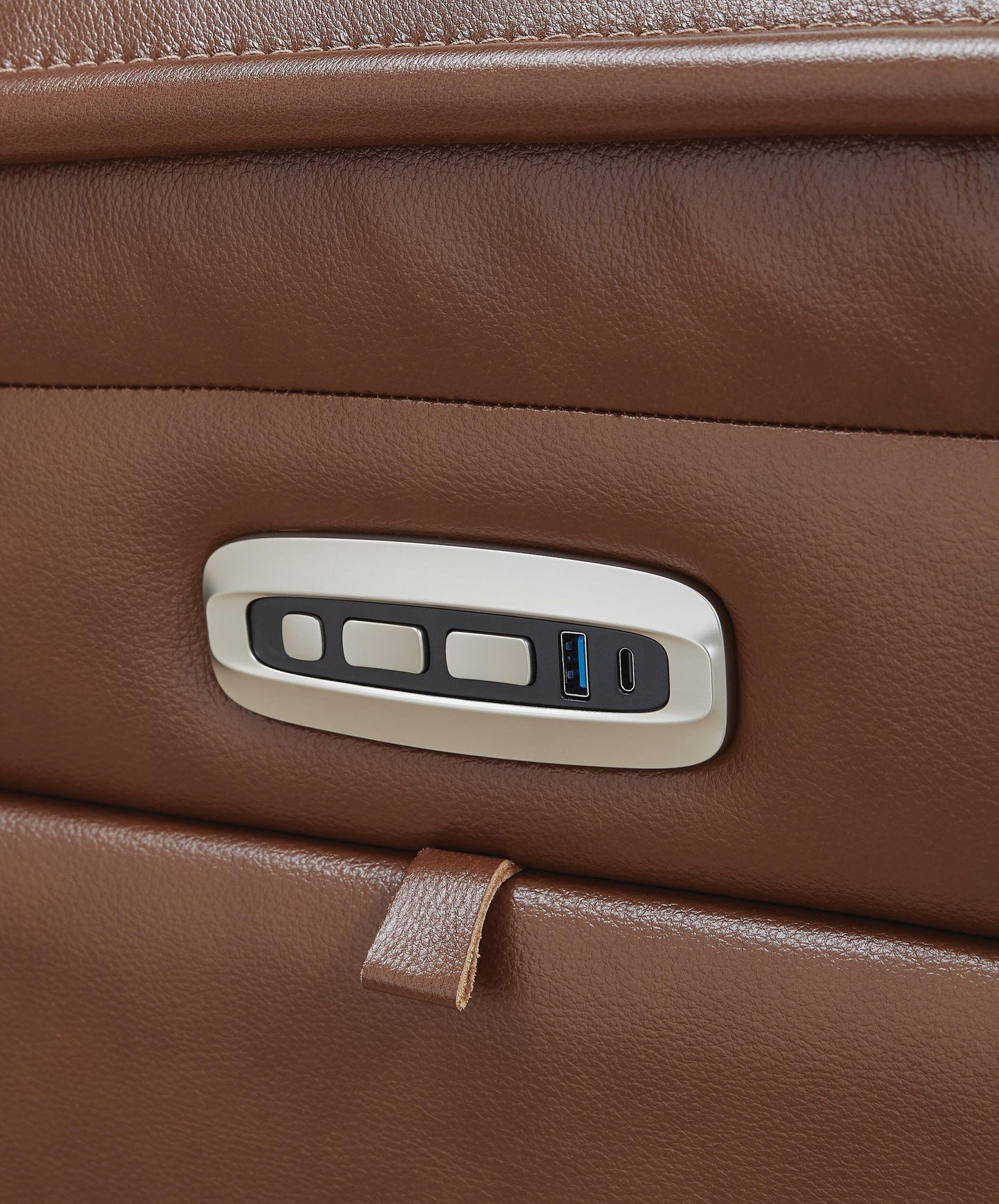 Sillón reclinable eléctrico Healy Pier con reposacabezas ajustable