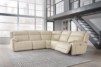 Seccional reclinable eléctrico de 5 piezas Double Deal