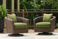 Horizon Hall - Sillón giratorio con cojín
