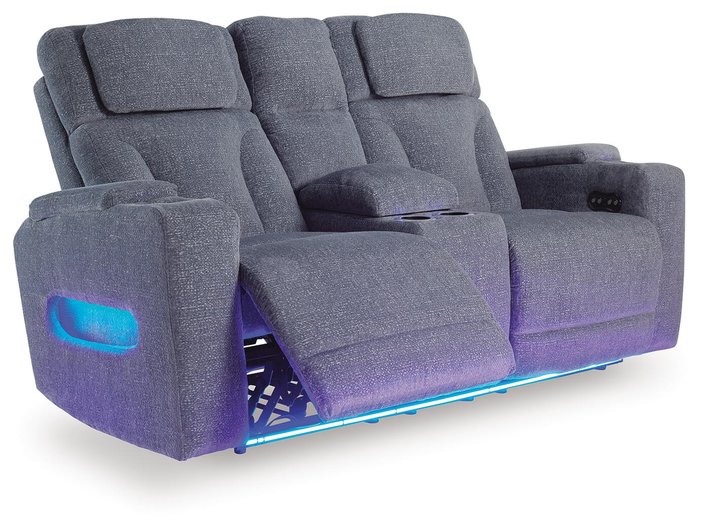 Estudio Cave PWR REC Loveseat/CON/ADJ HDRST