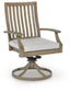 Silla giratoria Rainier Ranch con cojín (2 unidades)