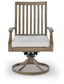 Silla giratoria Rainier Ranch con cojín (2 unidades)