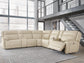 Sofá reclinable seccional de 7 piezas con 2 consolas Double Deal