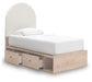 Arloster  Upholstered Panel Bed With Storage