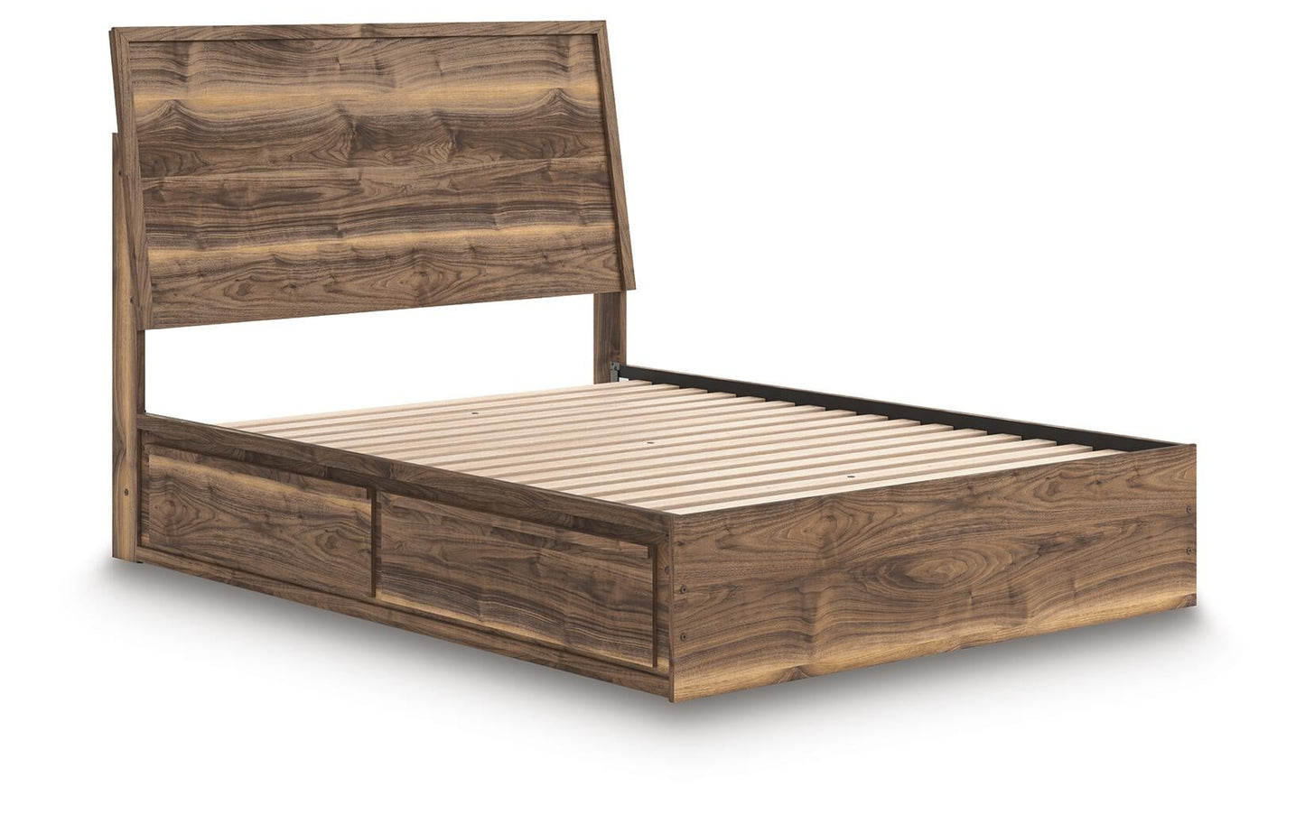 Chirason  Panel Bed With Storage