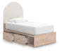 Arloster  Upholstered Panel Bed With Storage
