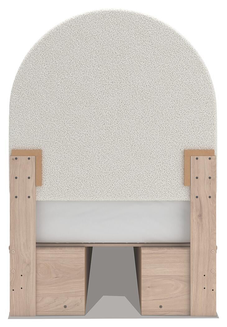Arloster  Upholstered Panel Bed With Storage