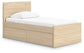 Onita  Panel Platform Bed With 1 Side Storage