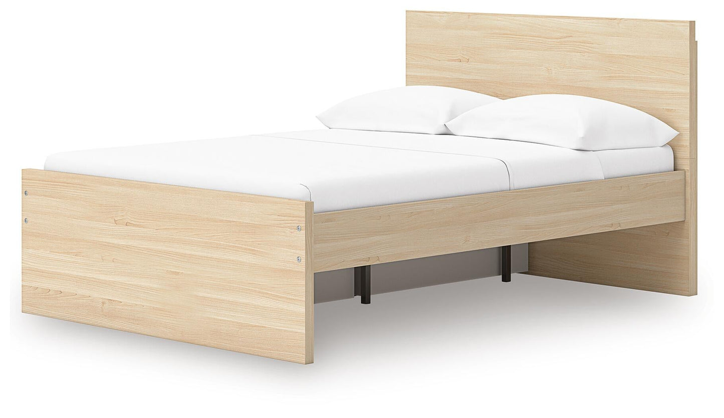 Onita  Panel Platform Bed With 1 Side Storage