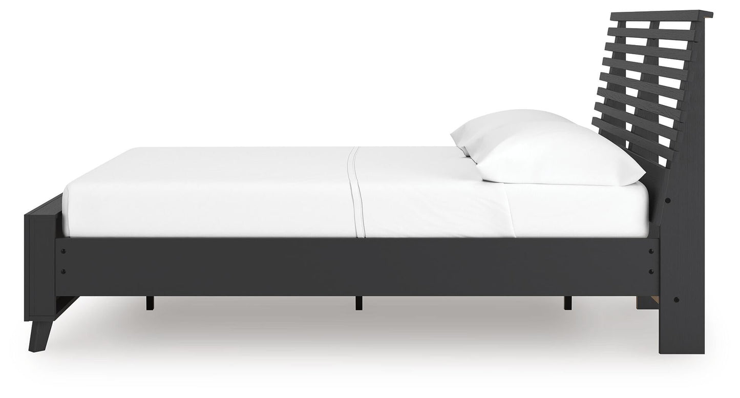 Danziar  Slat Panel Bed