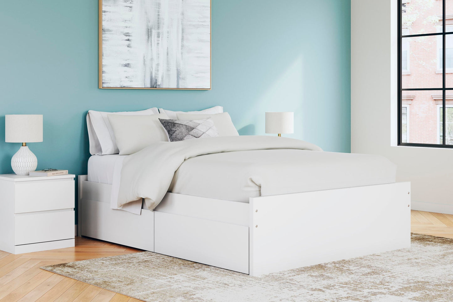 Onita  Platform Bed With 1 Side Storage
