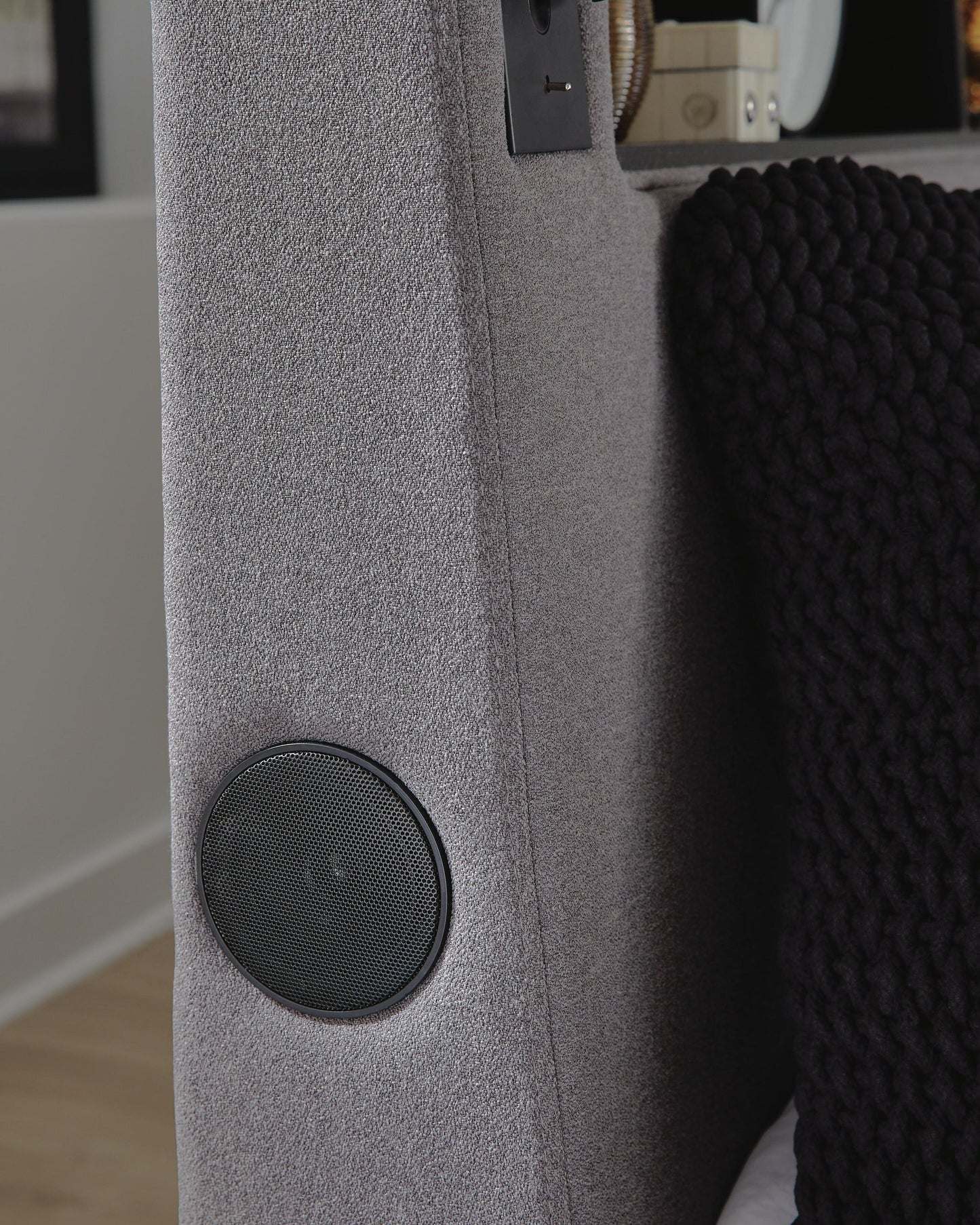 Verishaw California  Upholstered Bed With Wireless Audio